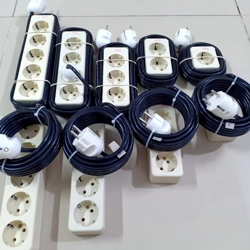 Jual Stop Kontak Uticon / Stopkontak Terminal kuningan 1 2 3 4 5 Lubang ...