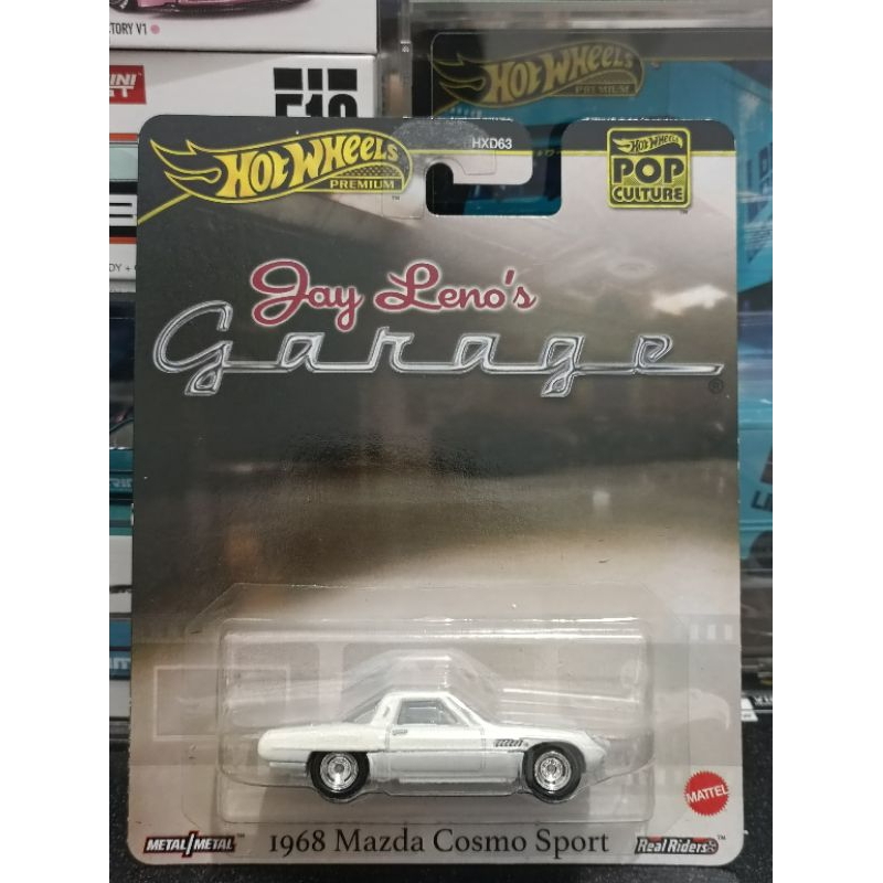 Hot Wheels Mazda Cosmo Sport 1968 – Jay Leno's Garage, Pop Culture 1:64 Bianco