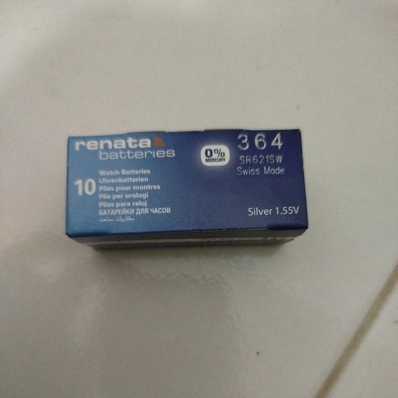 Lr621 Uhrenbatterie Renata 364 Batterie Knopfzelle SR621SW (10 Stück) *Swiss SR41 Knopfzelle