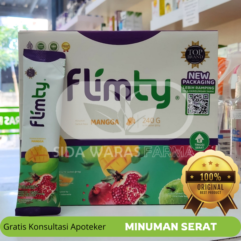 Jual Flimty Fiber Rasa Mangga 1 Sachet - Minuman Serat | Shopee Indonesia