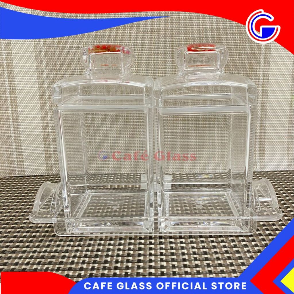 Toples Kue Akrilik Set - Toples Permen Canister - Candy Jar Resin - Vrj-265/M2