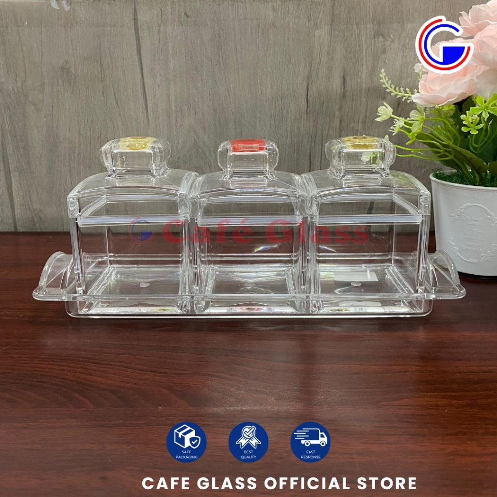 Toples Kue Set - Toples Permen - Candy Jar Akrilik - Vjr-462