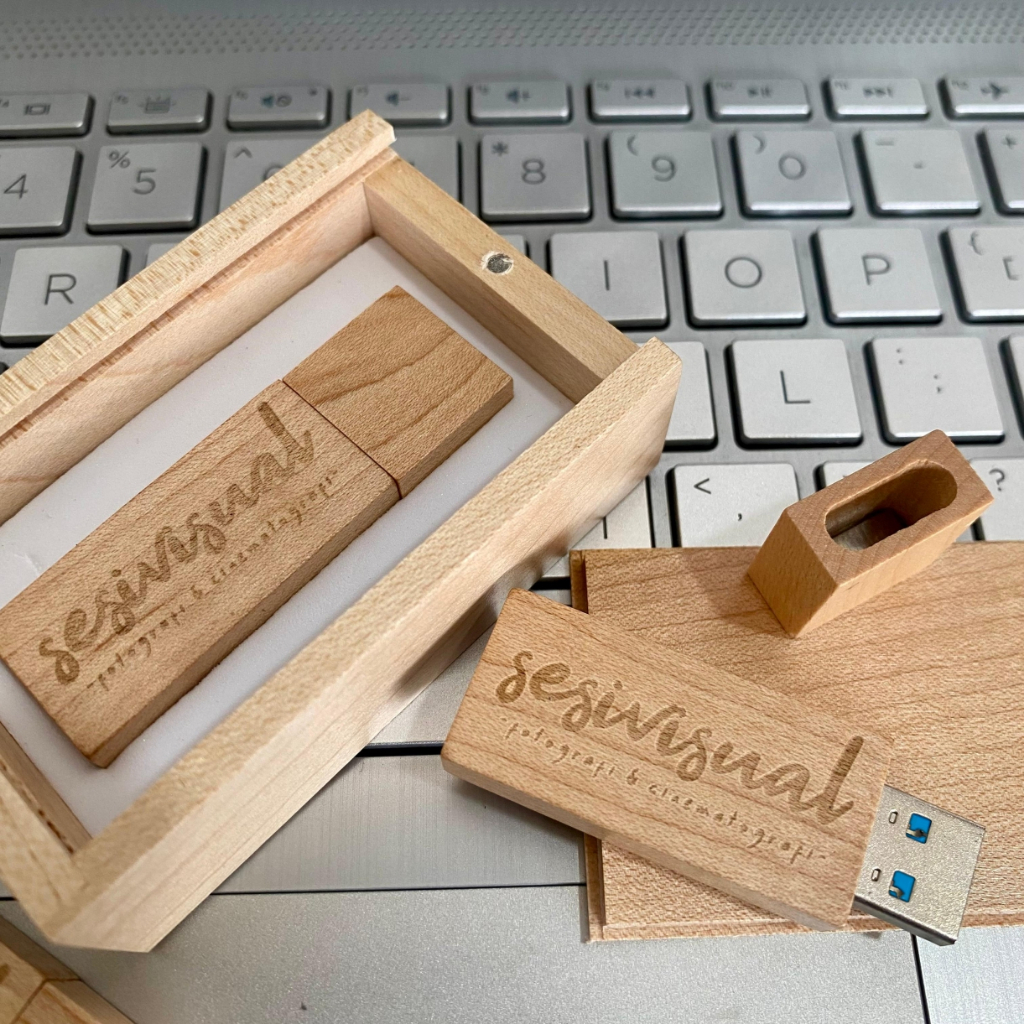 Jual Flashdisk USB 3.0 Kayu Model Balok + Box Custom Desain Gravir Nama ...