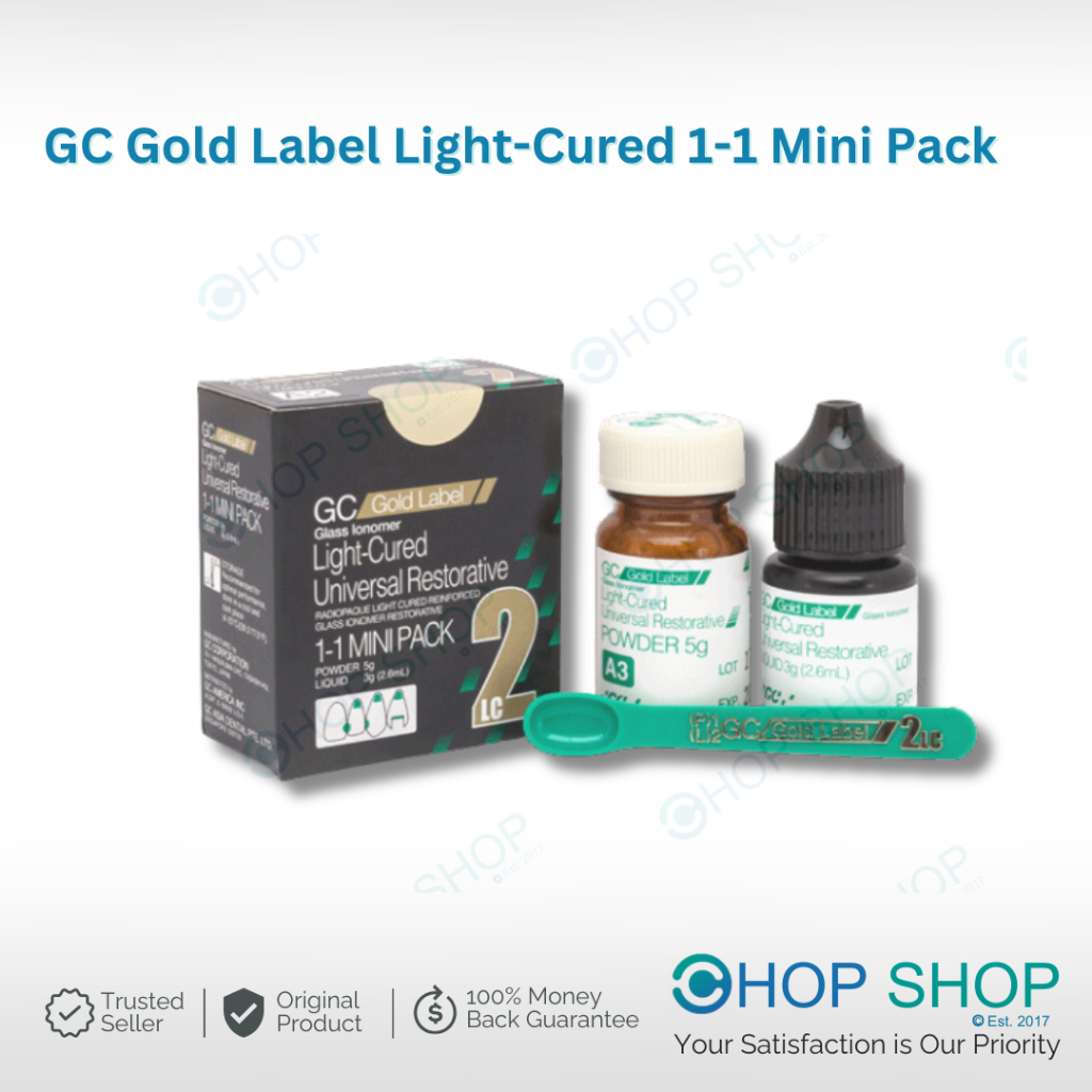 Jual ORIGINAL GC GIC Fuji 2 LC Gold Label 2 GIC Light Cured Mini Pack ...