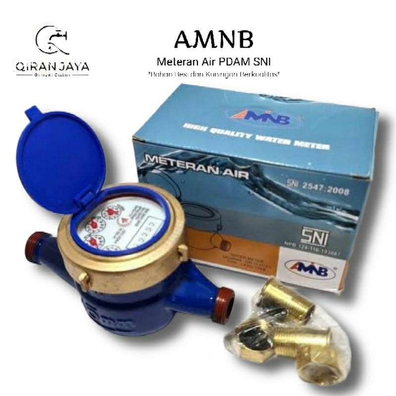 Jual Meteran Air PDAM Body Besi AMNB IMD 1/2 Inch SNI Original | Shopee ...