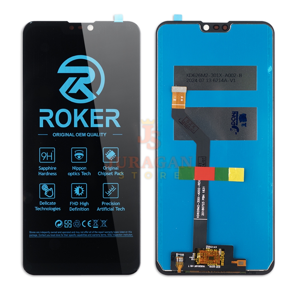 Ecran Lcd + Vitre Tactile Noir Pour Zenfone Max M2 ZB633KL ZB632KL