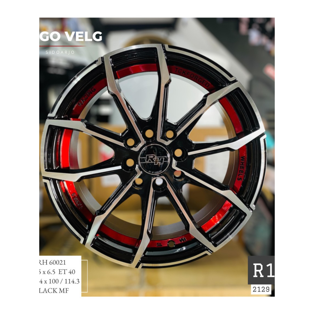 Jual Velg Mobil Ring 15 RH Wheels R60021 PCD 4X100/114,3 Lebar 6,5 ET40 ...