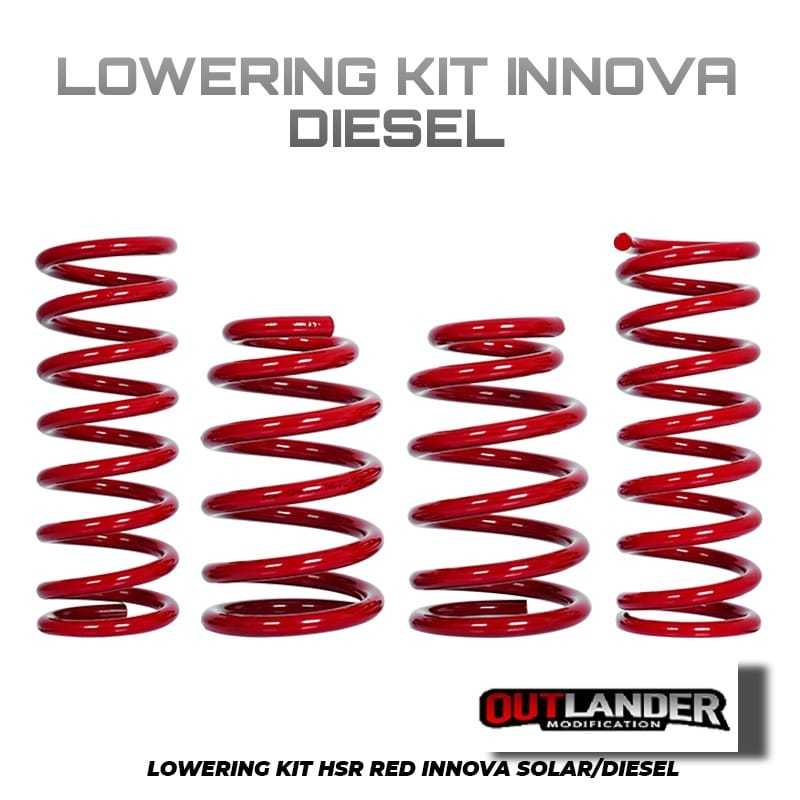 Jual PER CEPER LOWERING KIT RED TOYOTA INNOVA BENSIN DAN INNOVA SOLAR ...