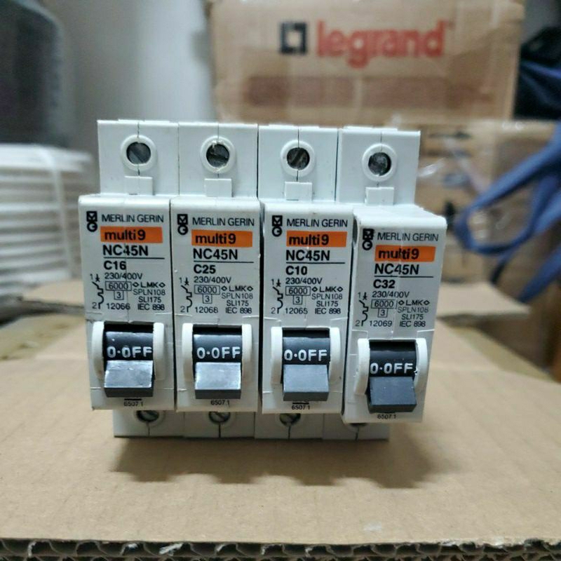 Jual Merlin Gerin Multi9 NC45N 6a - 63A 230/400V / 6a, 10a, 16a, 20a ...