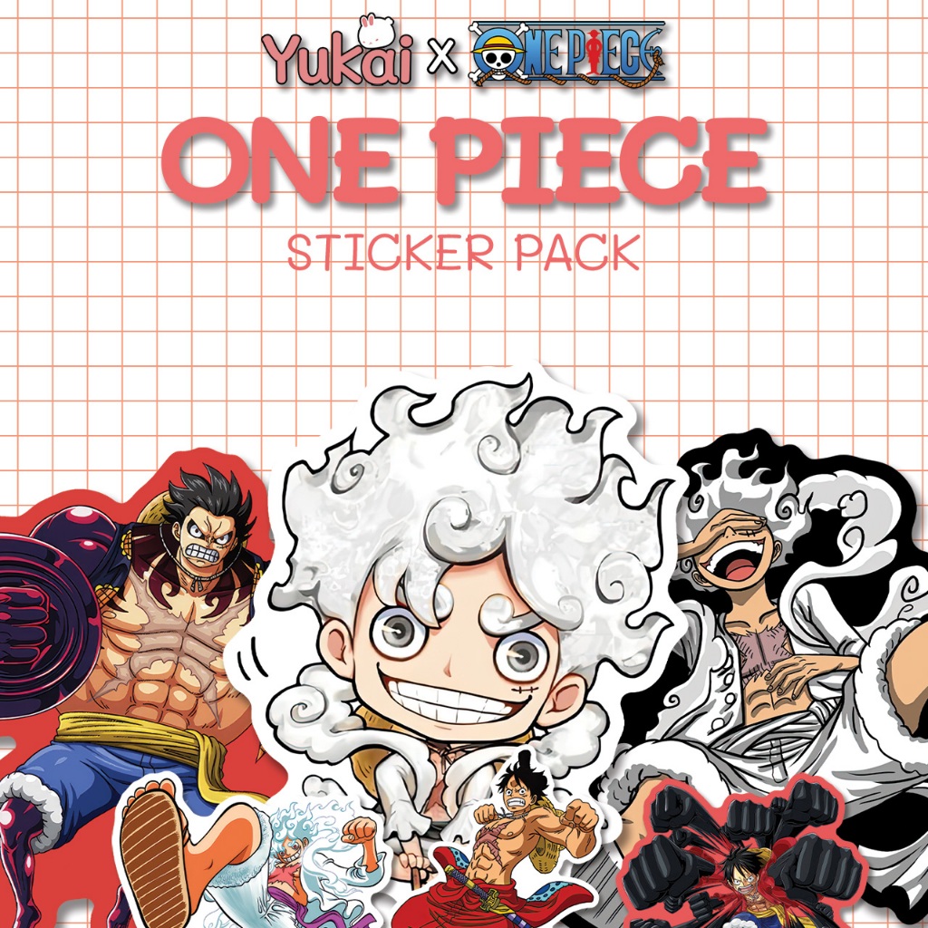 Jual Stiker Pack Luffy One Piece Premium, Sticker Anime Waterproof ...