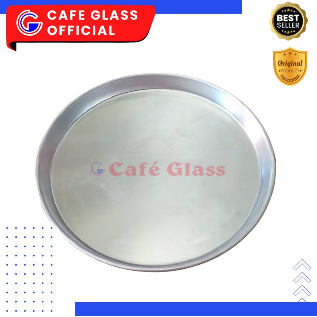 Loyang Bulat Aluminium / Loyang Pizza 14Cm 20Cm / Loyang Baking Kencana / Alat Baking / Aluminium Tray / Tatakan Loyang Oven