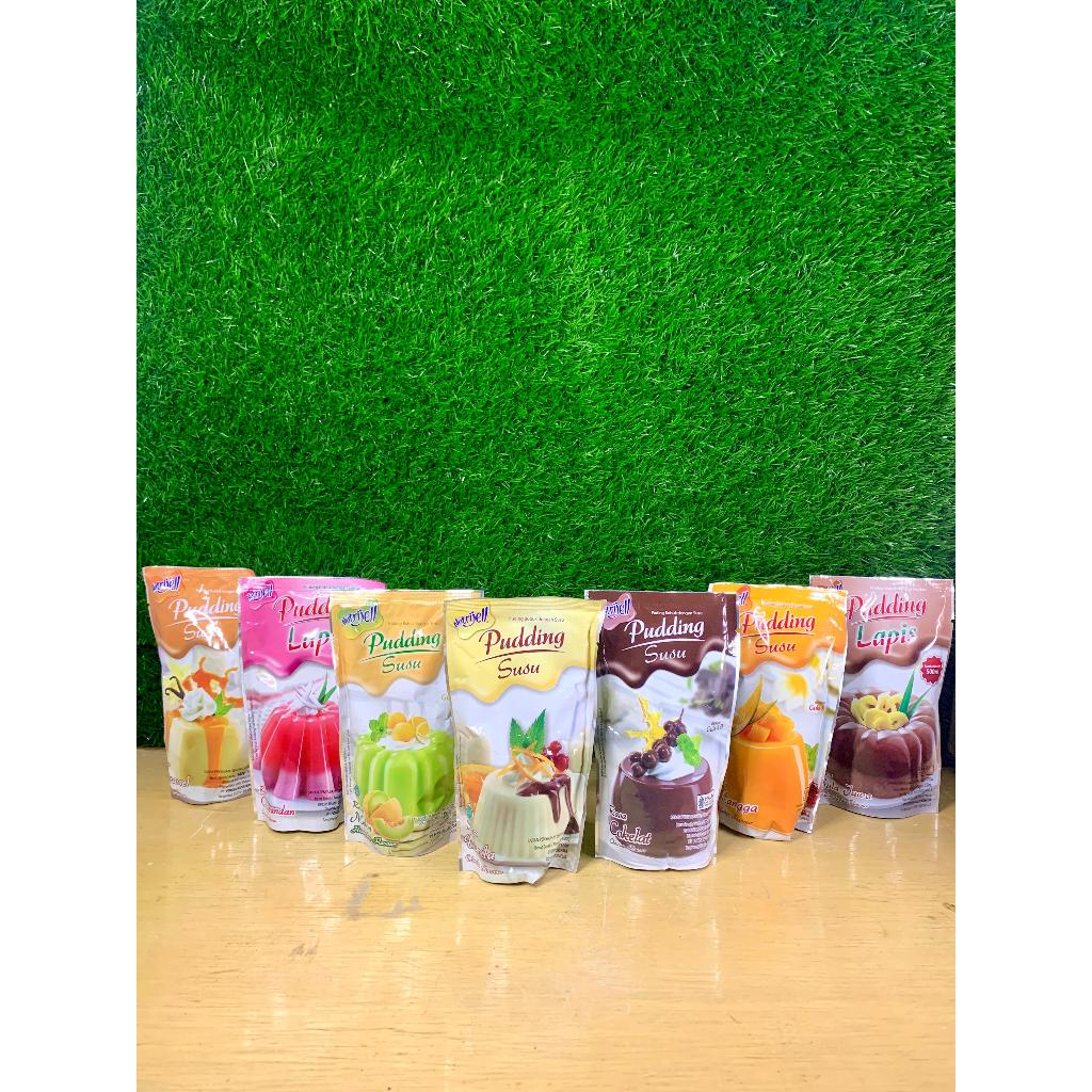 Jual Nutrijell Pudding Susu Rasa Mangga/Karamel/Lapis/Melon/CocoPandan ...