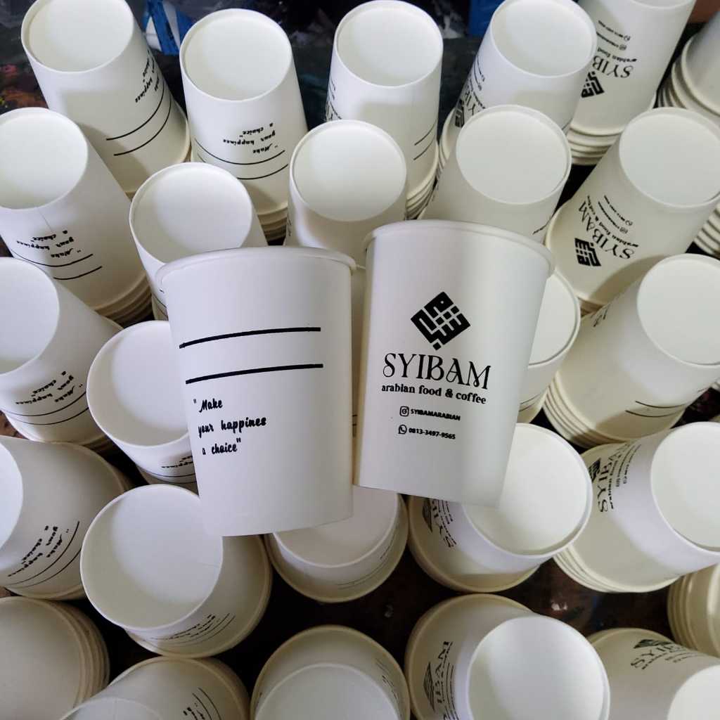 Jual Paper Cup Sablon 8 oz - Minimum Order 200 pcs - Merk Cup STARINDO ...