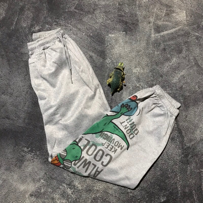 Jual [Thrift] Celana Jogger Art Dino | Shopee Indonesia