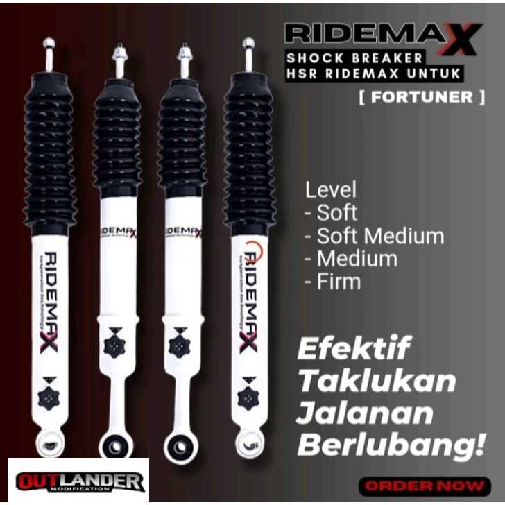 Jual SHOCK BREAKER HSR RIDEMAX FORTUNER - SHOCK BREAKER TOYOTA FORTUNER ...