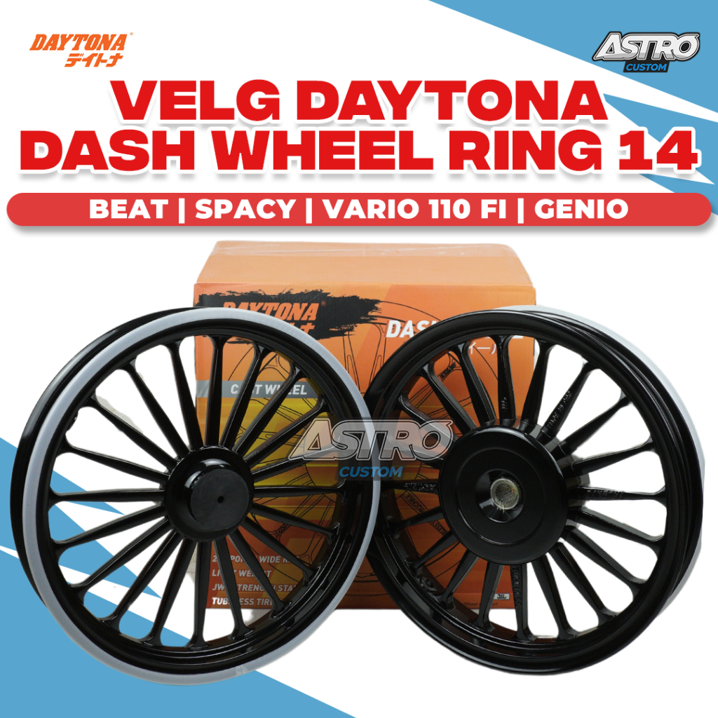 Jual Velg Daytona Beat Deluxe Scoopy Vario 110 FI ESP Genio Spacy Dash ...