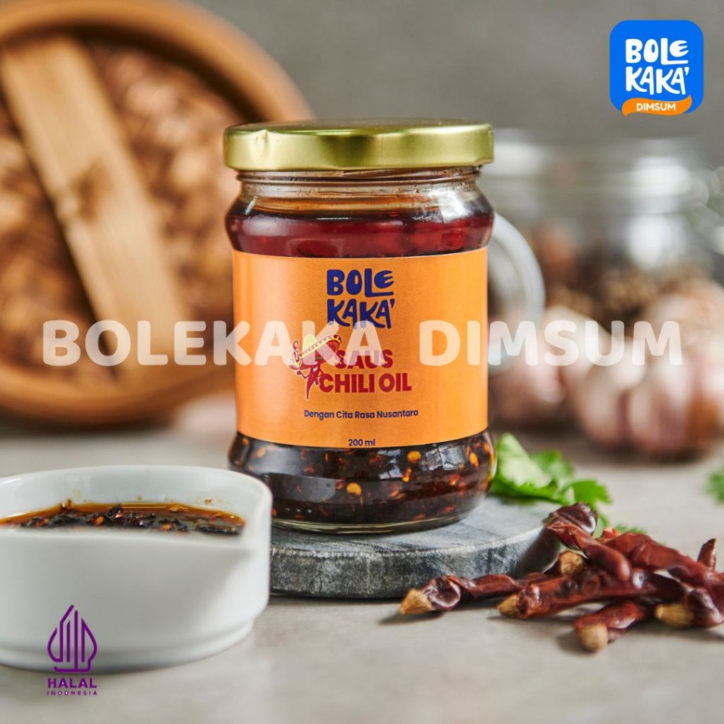 Jual Chili Oil Jar Bolekaka Dimsum 200 Gr  Chili Oil Halal 