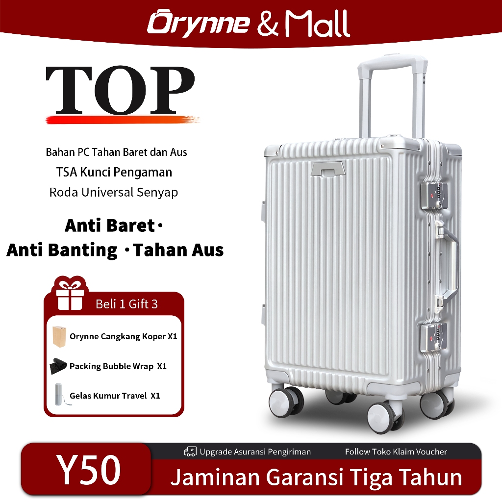 Jual Orynne Koper 26 inch anti pecah tahan banting roda 4 polo Koper ...