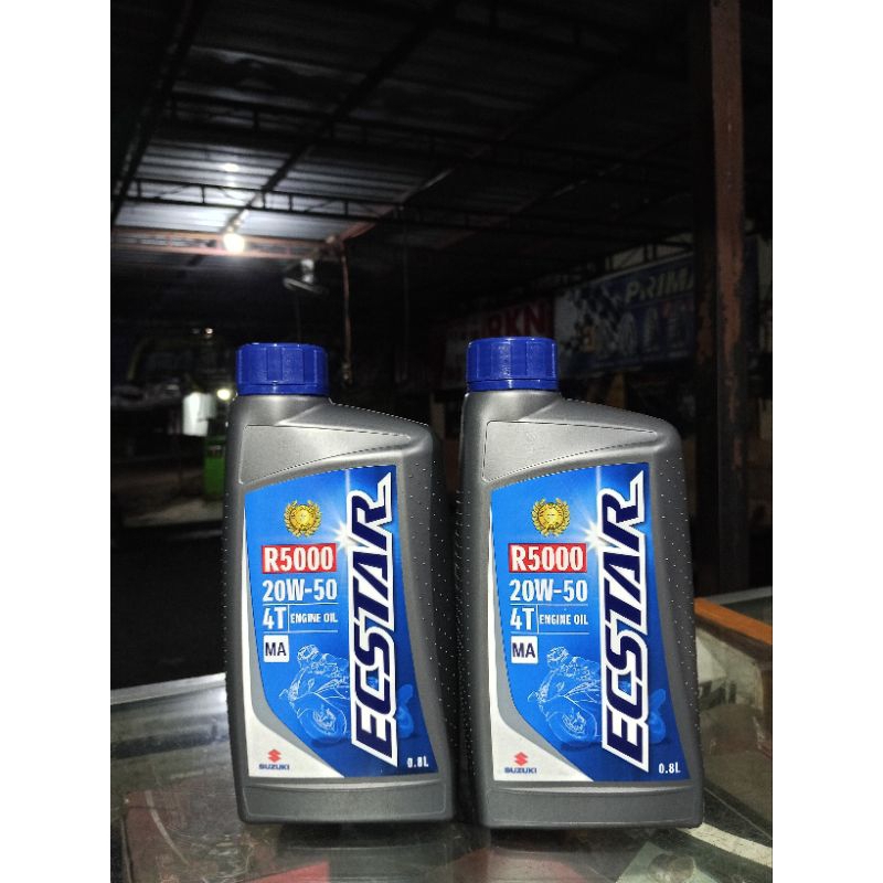 Jual Oli SGO ECSTSR R5000 0,8 SAE 20W-50 Liter Oil SGP ECSTAR | Shopee ...