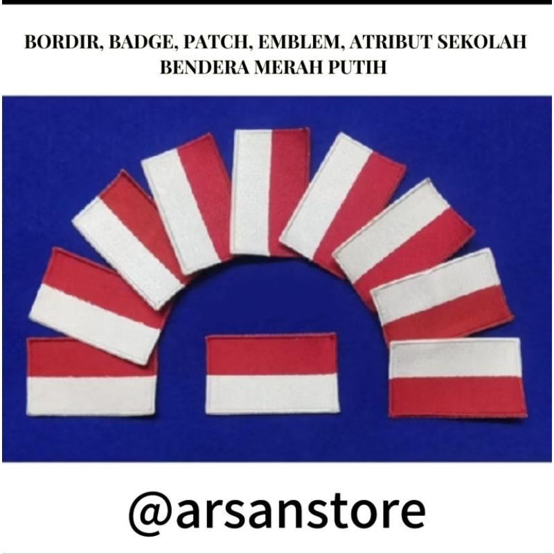 Jual BIRDIR, BADGE, PATCH, EMBLEM, ATRIBUT SEKOLAH BENDERA MERAH PUTIH ...