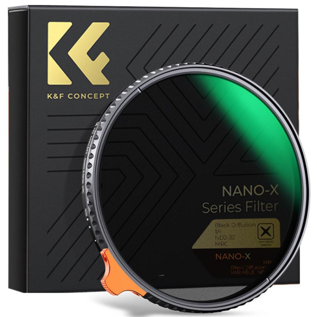 Jual K&F Concept Black Mist 1/4 and ND2-ND32 (1-5 Stop) Variable ND ...