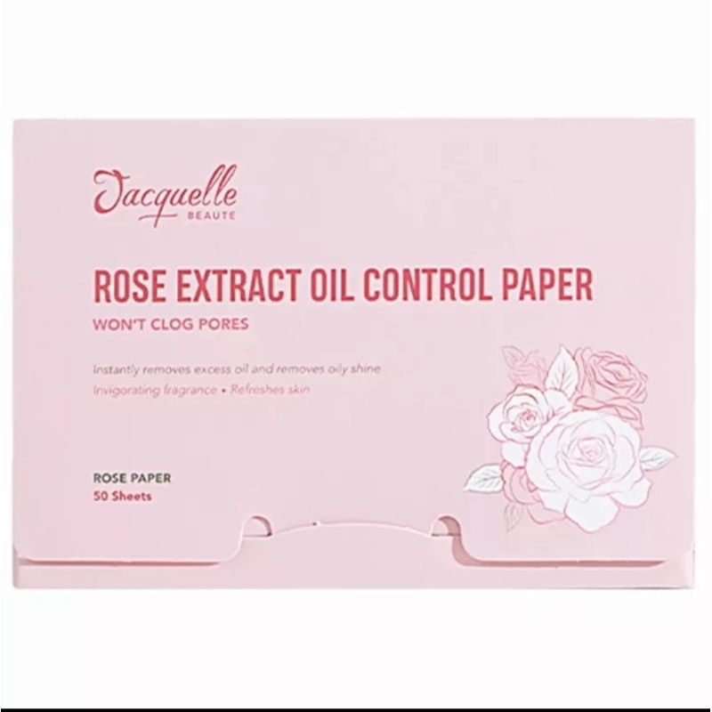 Jual Jacquelle Rose Extract Oil Control Paper 50 Sheets | Shopee Indonesia