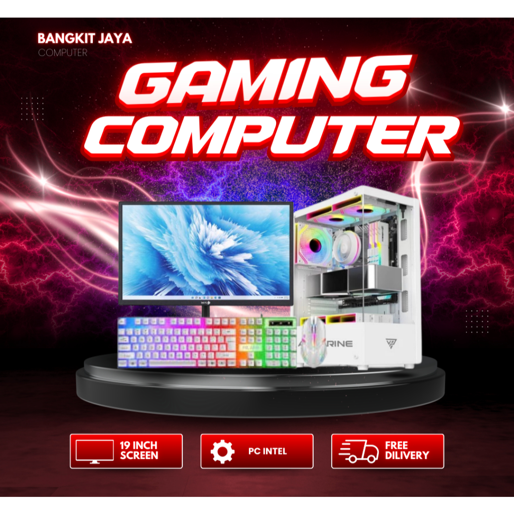 Jual PC Rakitan Fullset Office Core i7 2600 RAM 8GB HDD SSD Monitor 19 ...