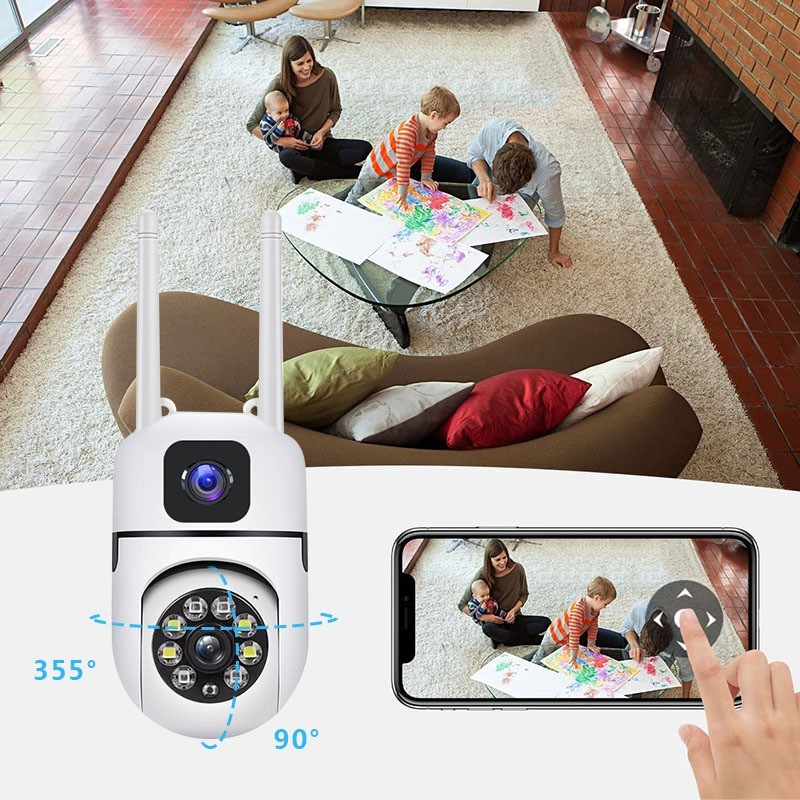 Jual CCTV V380 pro 1080P HD Night Vision 360° Rotation Two-Way ...