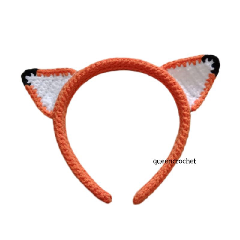 Jual [Ready]headband fox crochet | bando rajut rubah | bando cosplay ...