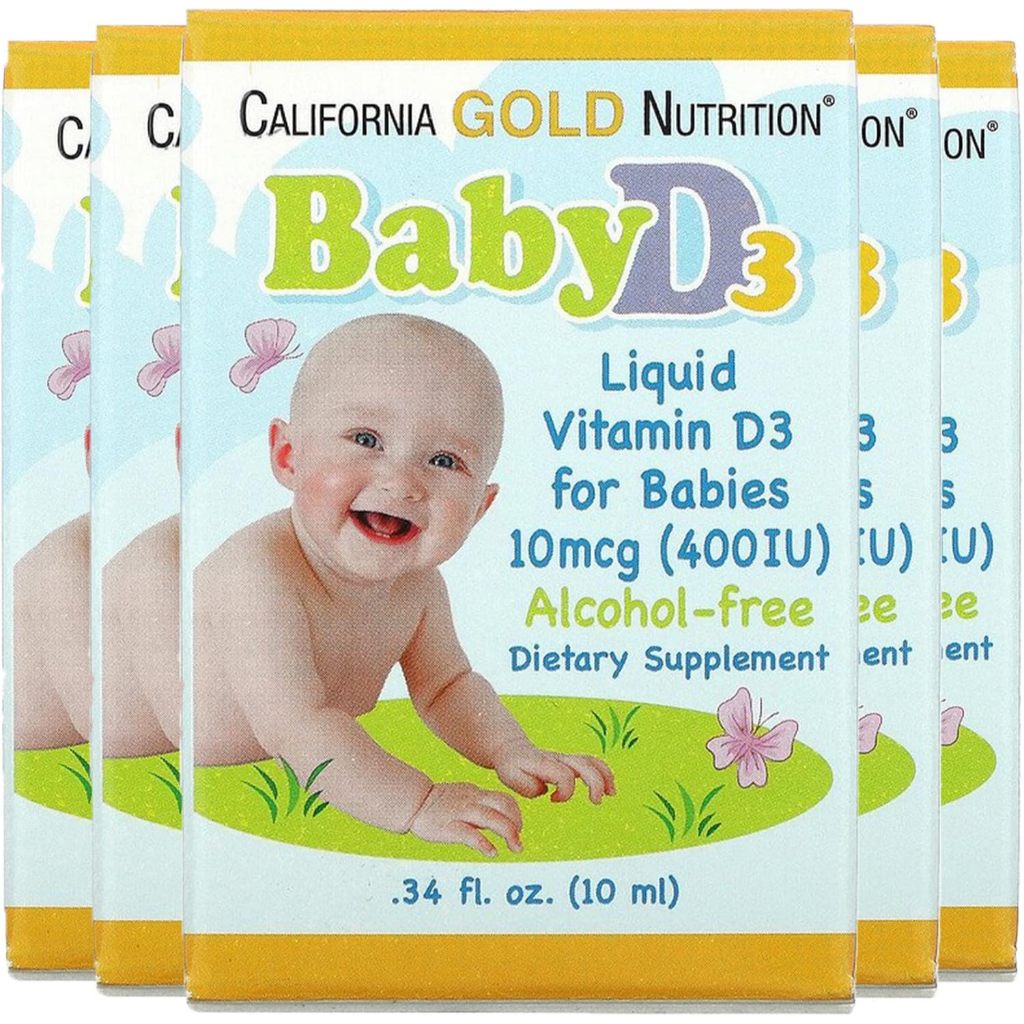 Jual California Gold Nutrition, Baby Vitamin D3 Drops, 10 mcg (400 IU ...