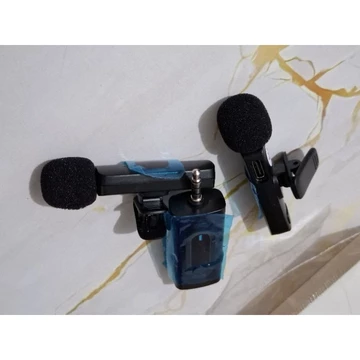 Clip On Microphone K35 Mic Clip Wireless Aux( Audio ) Mic Youtuber Blueto Model 2 Mic