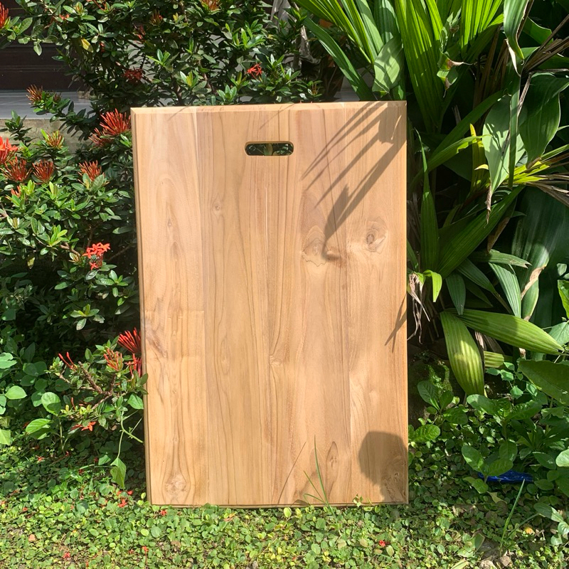 Jual Custom Talenan Kayu Jati Besar 60x40cm | Shopee Indonesia