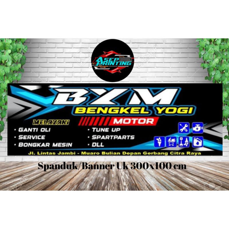 Jual SPANDUK/BANNER BENGKEL UK 300X100 CM | Shopee Indonesia