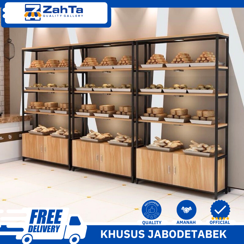 Jual ZAHTA - RAK ROTI DISPLAY TOKO ROTI | Shopee Indonesia