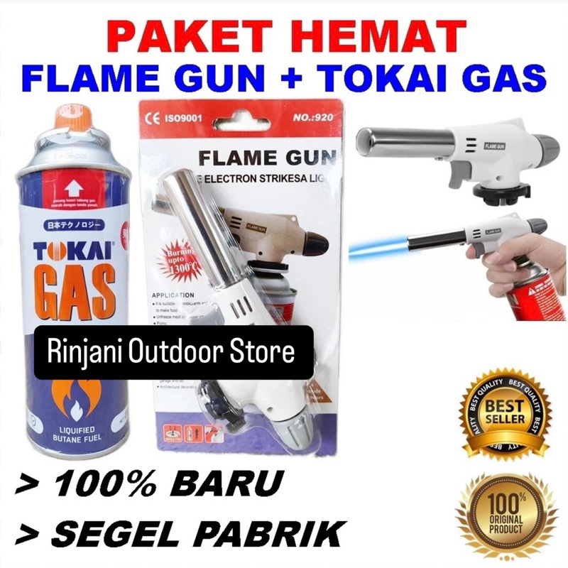 Jual PAKET HEMAT TOKAI GAS KEPALA FLAME GUN TORCH KALENG TABUNG ...