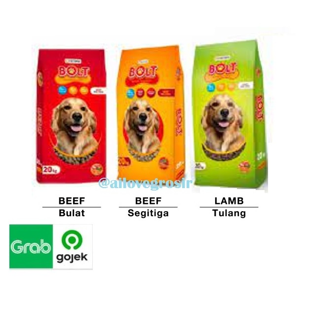 Jual Bolt Dog 20kg Makanan Anjing Kering Dog Dry Food Bolt Dog Small ...