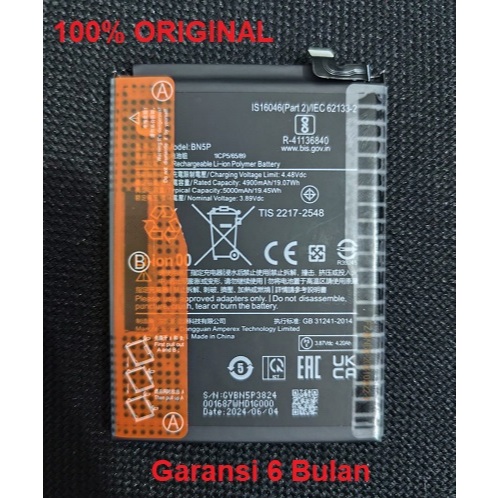 Jual XIAOMI Battery baterai batere Redmi Note 13 5G Redmi Note13 4G ...