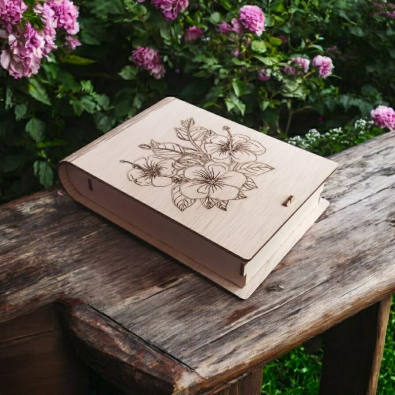 Jual box kayu unik motif bunga | Shopee Indonesia