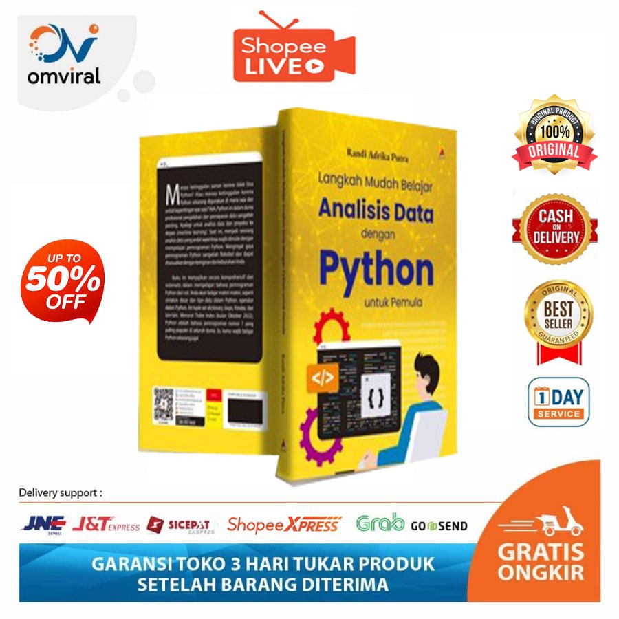 Jual Buku pemrograman langkah mudah belajar analisis data dengan python ...