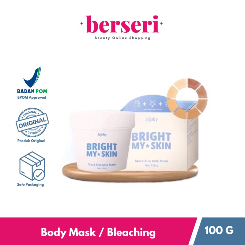 Jual Jejuby Bright My+ Skin Gluta Rice Milk Mask | Shopee Indonesia