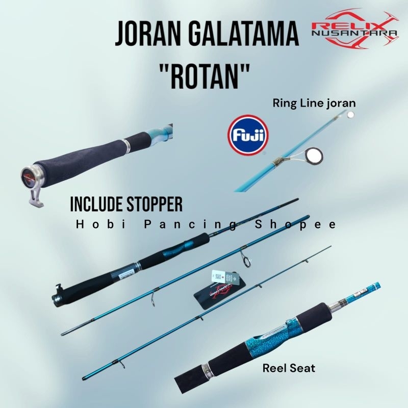 Jual Joran Relix Nusantara Galatama Rotan 603 182 cm 14 lb dan 17 lb ...