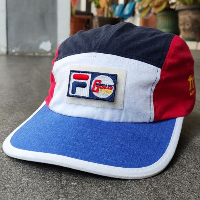 Jual topi 5 panel fila x gundam mobile suit japan anime rare used good ...