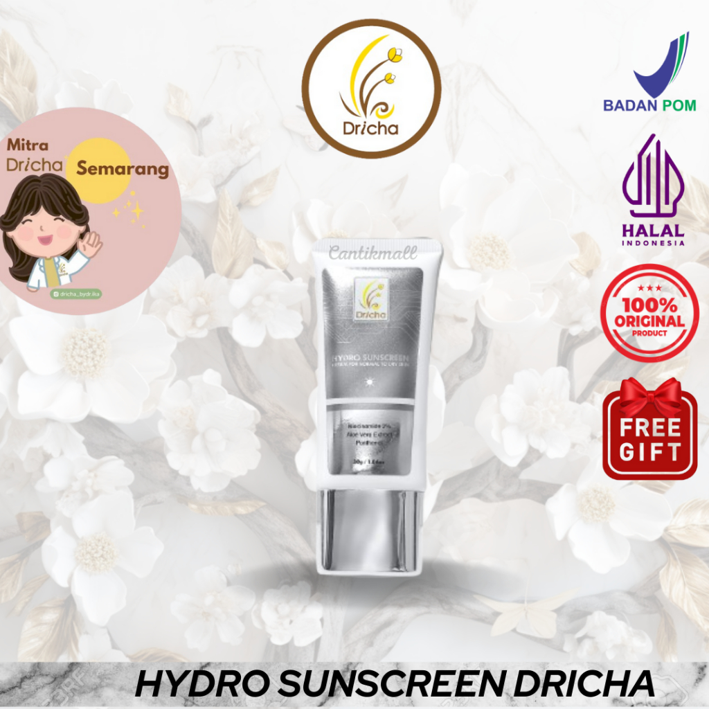 Jual DRICHA hydro sunscreen 30gr - sunscreen untuk kulit normal ...