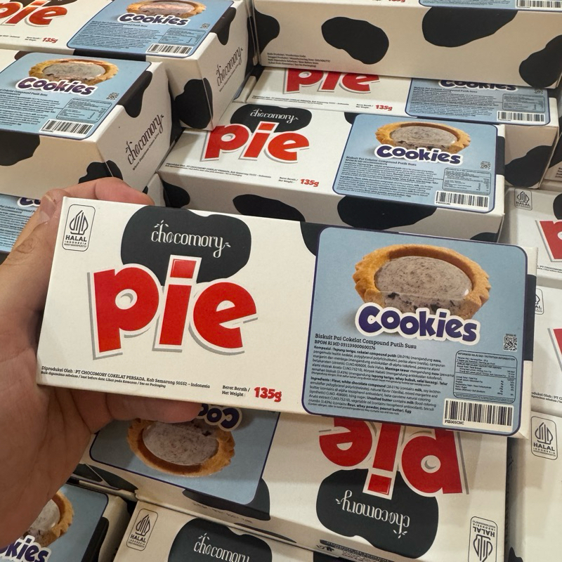 Jual Pie Choco Pai Cookies Cream 135 gram (isi 5) Original Oleh-Oleh ...