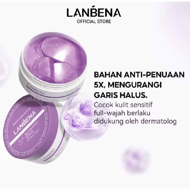 Jual LANBENA Masker Mata Rejuvenating Retinol Hydra-Gel Eye Patches (60 ...