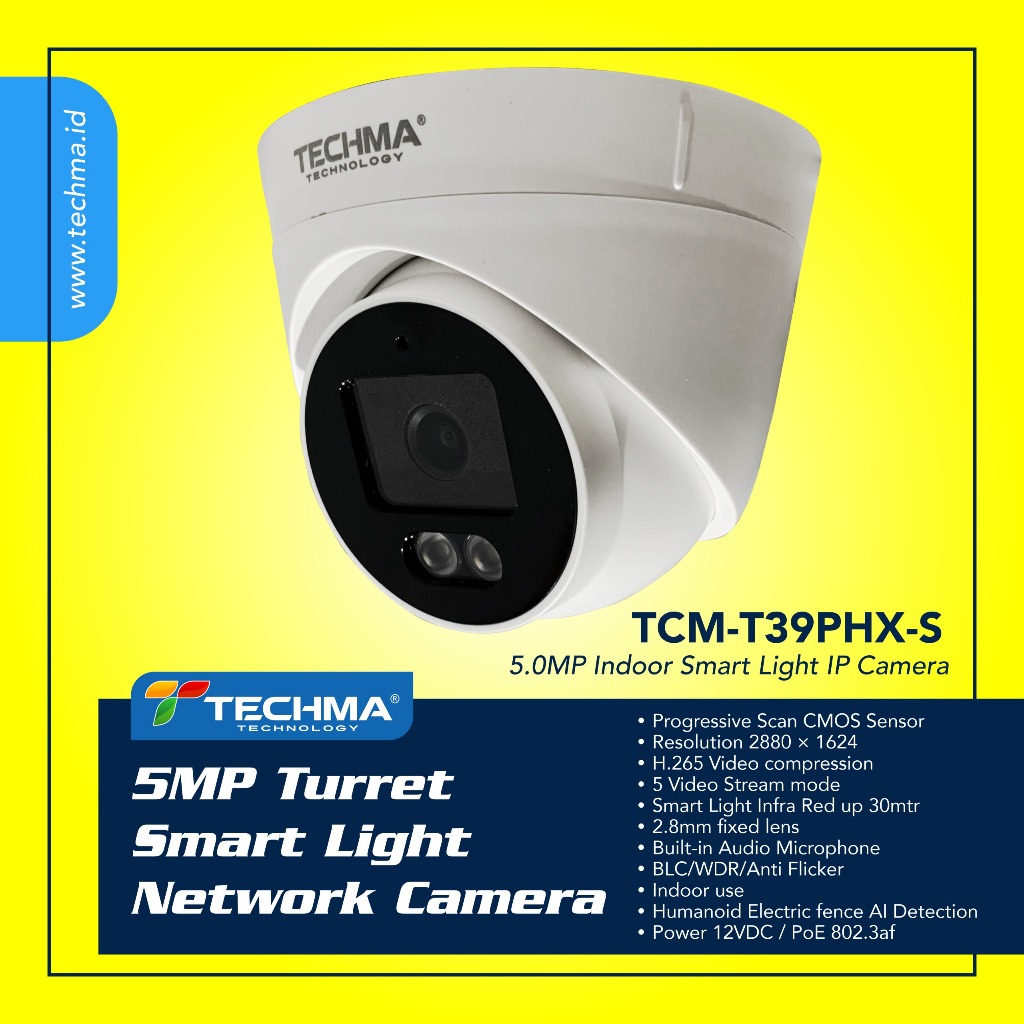 Jual TECHMA 5MP IP Outdoor SMART LIGHT - AUDIO [Indoor & Outdoor ...