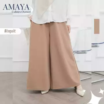 SYALNA Celana Kulot Jumbo Oversize Wanita Muslimah Cullotes