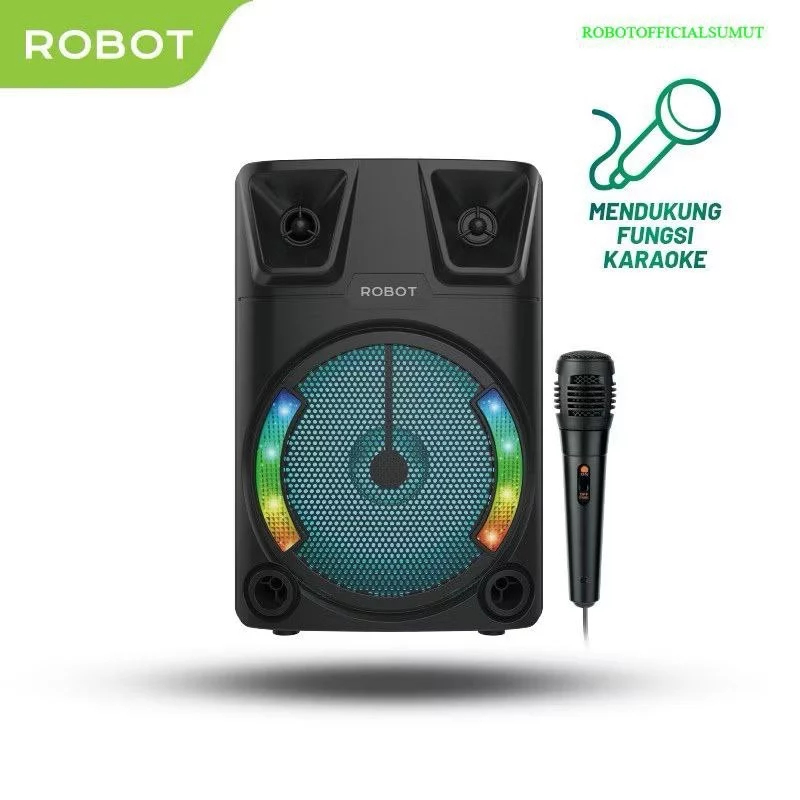 Jual Speaker Robot RB700 PORTABLE Karaoke Bluetooth 5.3 Speaker 8 inch ...