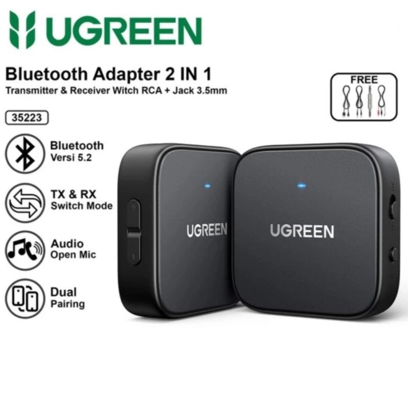 Jual Ugreen Bluetooth Reciever Transmitter 35223 RX TX CM667 Audio RCA ...
