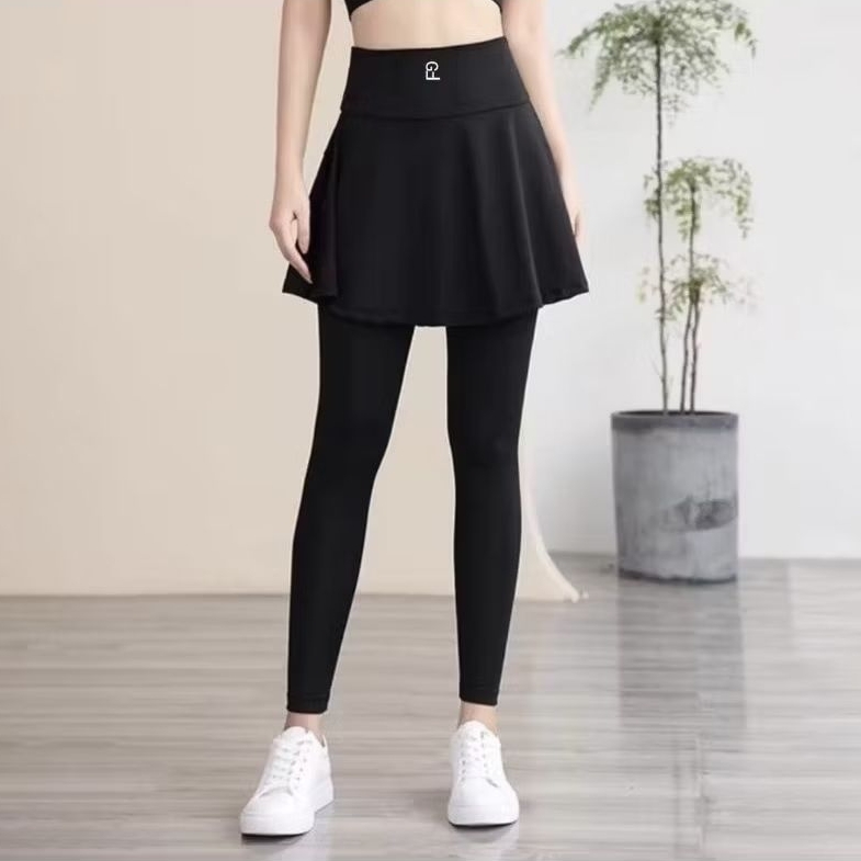 Jual Legging Rok Olahraga Wanita Skirt Sport Polos Jogging Sepeda Senam ...